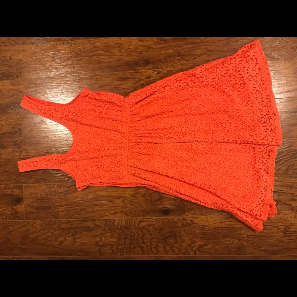 Mossimo sz Large elastic waist coral mini dress